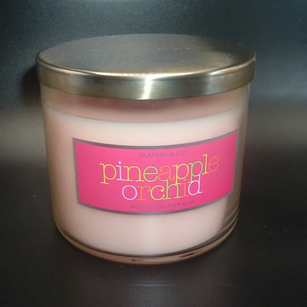 Pineapple Orchid 3 Wick Bath & Body Works Burns 40-65 Hours
